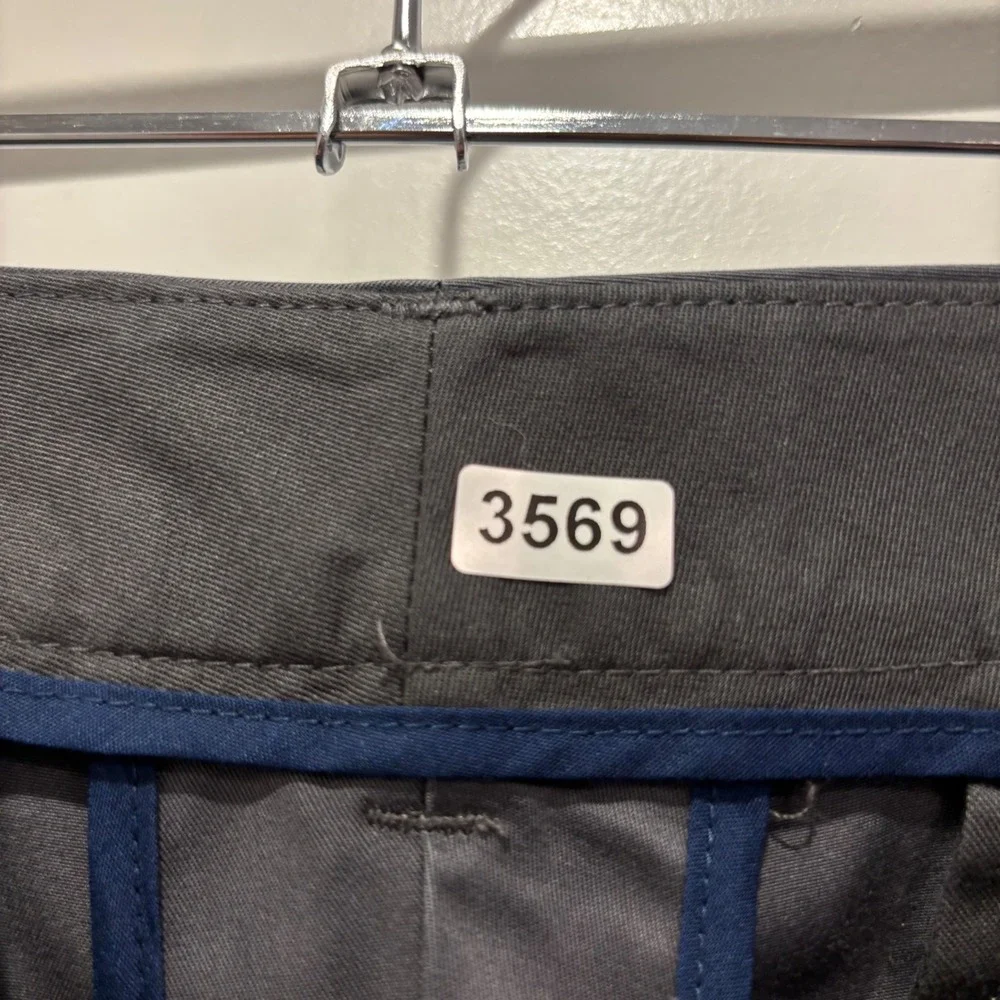 Bonobos Friday Straight Fit Cotton Chino Pants Mens 36x36 Grey
